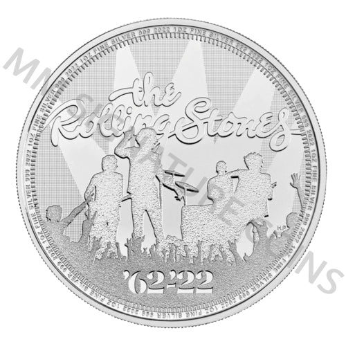 2022 Music Legends Series Rolling Stones 1 oz Silver Coin