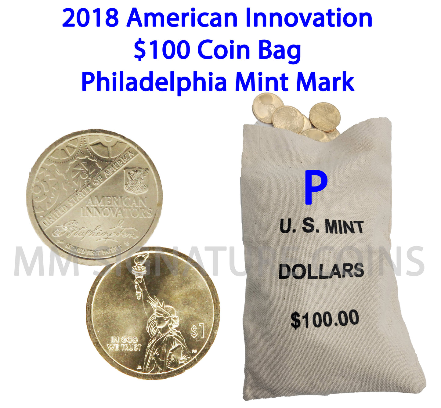 2018 American Innovation $100 Mint Bag Philadelphia Mint