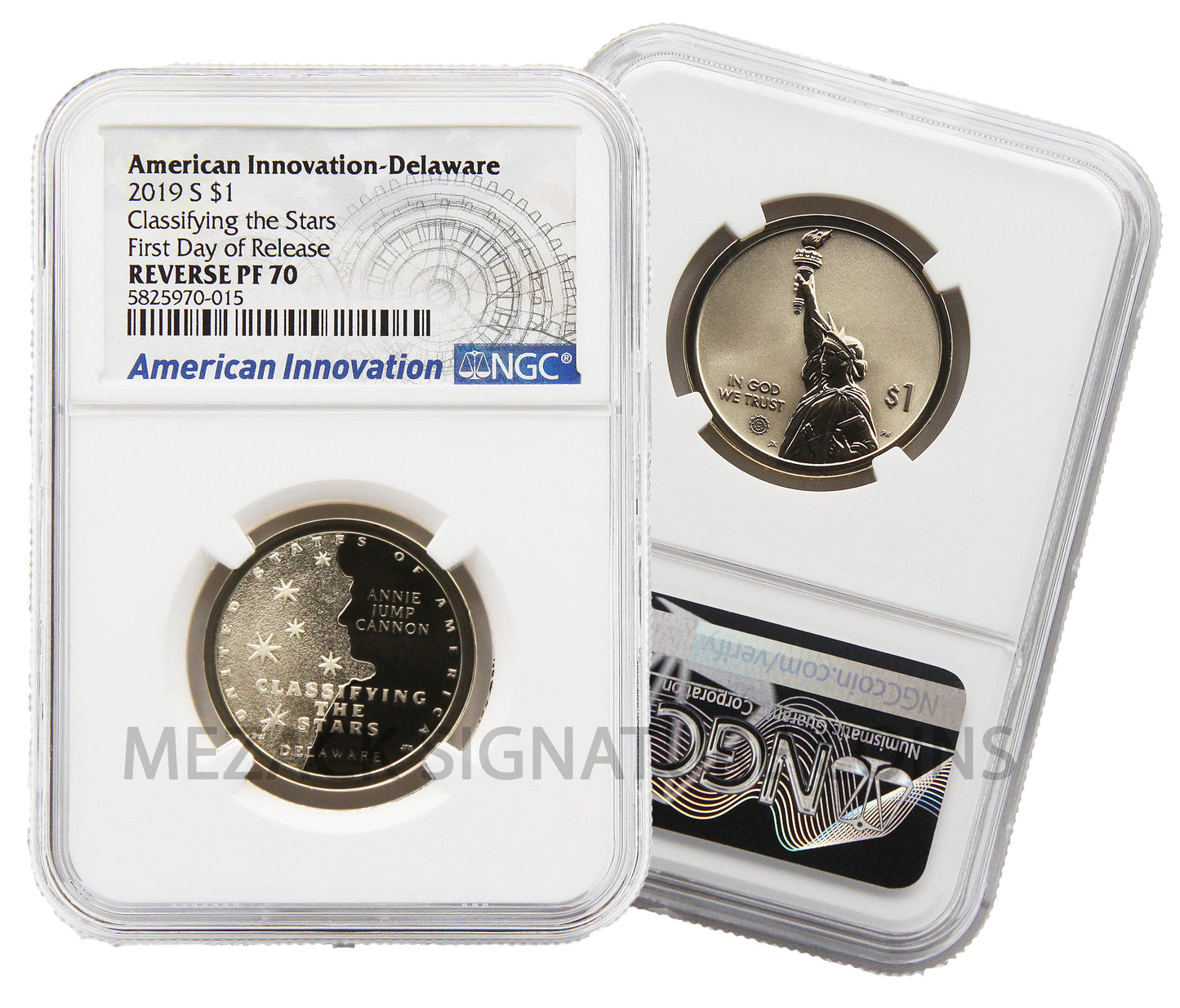 First 4 American Innovation Reverse Proof First Day of Release NGC Reverse PF70
