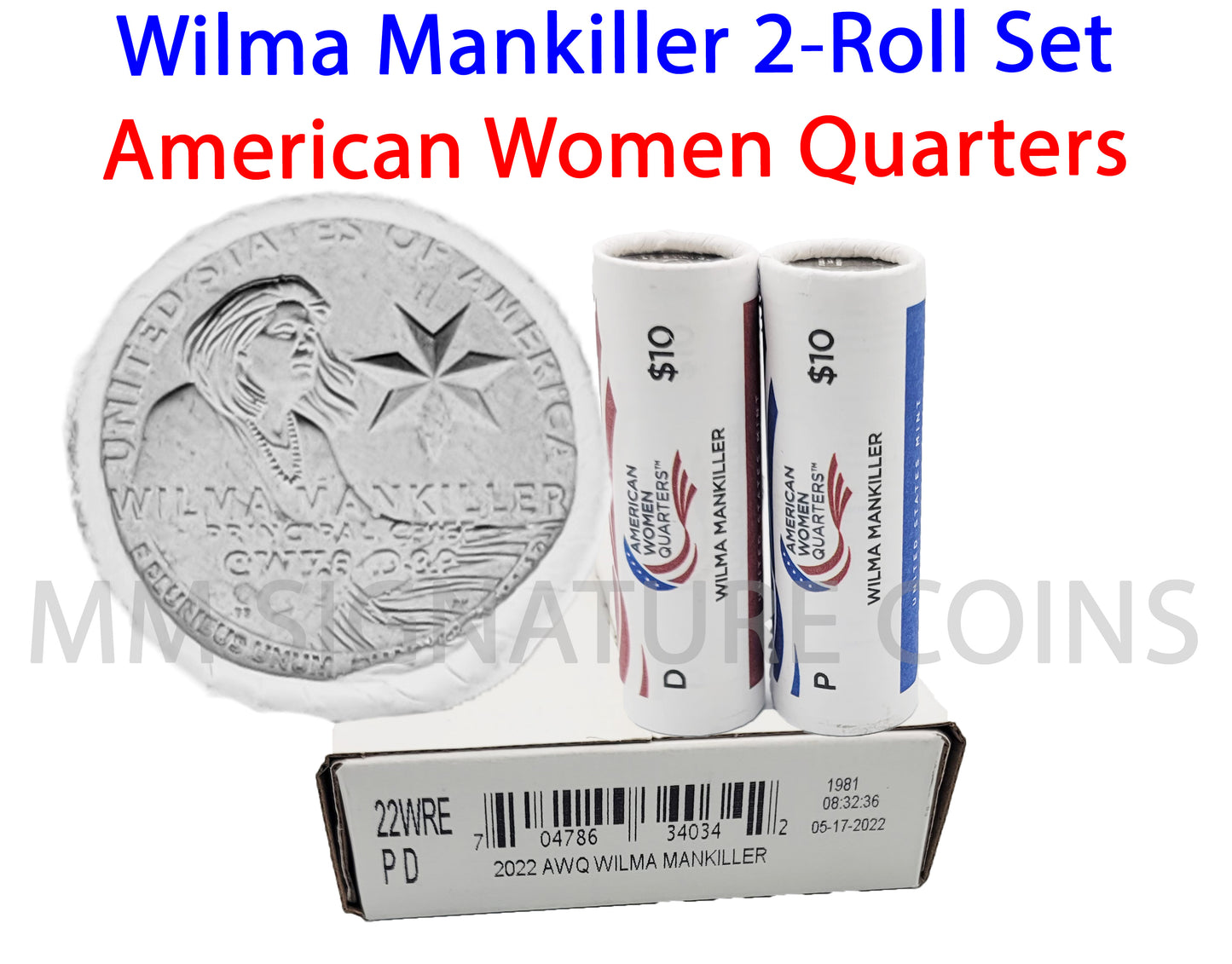 2022 WILMA MANKILLER 2-ROLL SET P & D OGP