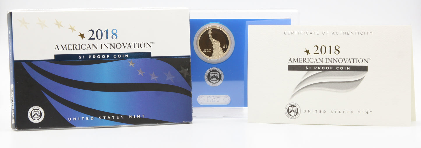 2018 American Innovation Inaugural $1 Proof